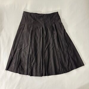 Mossimo black pleated midi skirt
